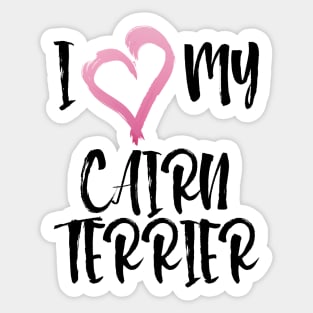 I Heart My Cairn Terrier! Especially for Cairn Terrier Dog Lovers! Sticker